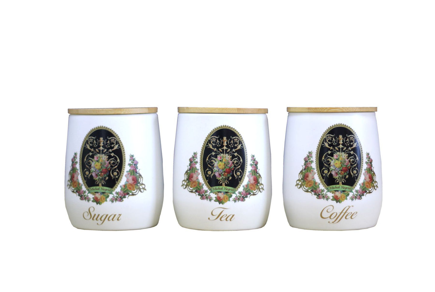 Retro Style Pattern Set Tea Coffee Can Desktop Creative Storage Box