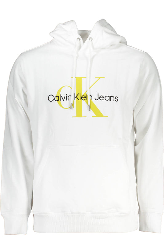 CALVIN KLEIN MEN'S WHITE ZIPLESS SWEATSHIRT - Magsmarts