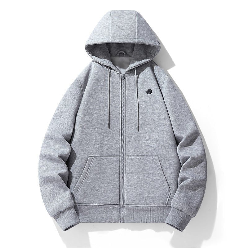 European and American zipper cardigan heating hoodie intelligent hooded five zone heating jacket outdoor warm electric clothing for men - Magsmarts