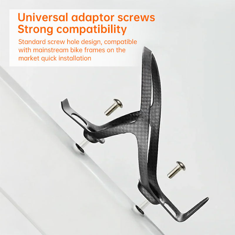 3K Carbon Fiber Water Bottle Cage - Ultralight Matte Mountain/Road Bike Holder, 14g Cycling Accessory