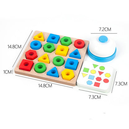 Geometric Matching Game Memory Chess Sorter Toy