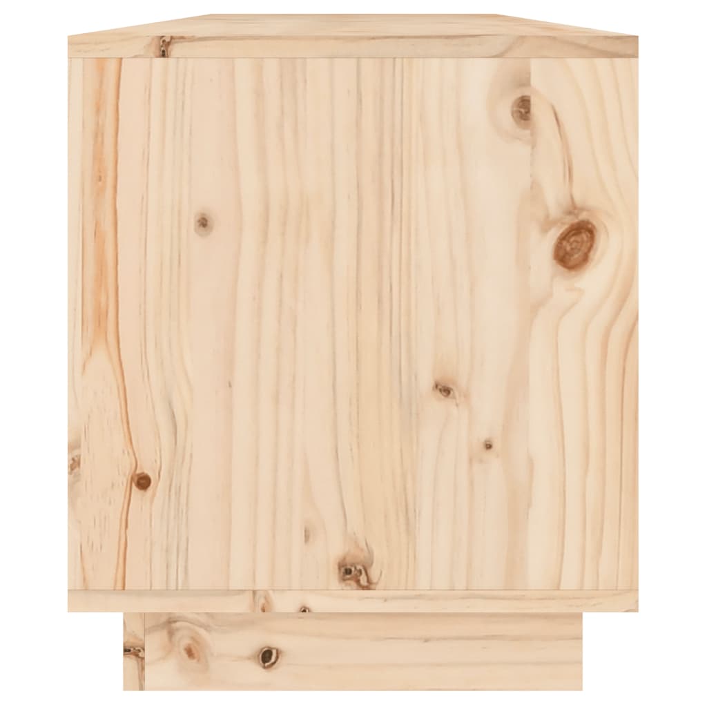 NNEVL TV Cabinet 110.5x34x40 cm Solid Wood Pine - Magsmarts