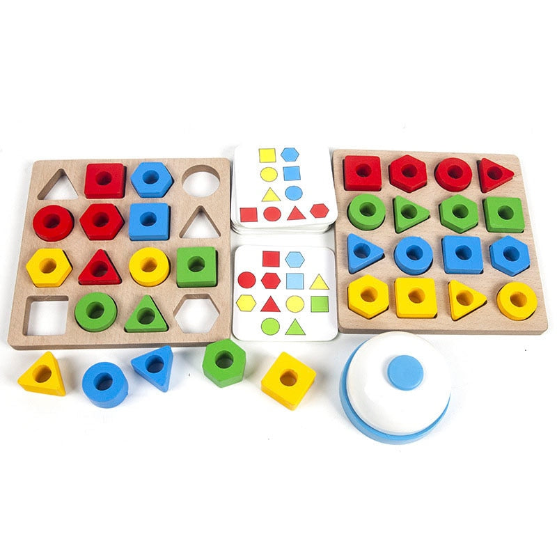 Geometric Matching Game Memory Chess Sorter Toy