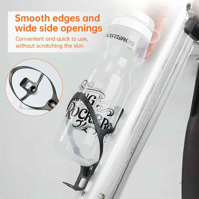 3K Carbon Fiber Water Bottle Cage - Ultralight Matte Mountain/Road Bike Holder, 14g Cycling Accessory