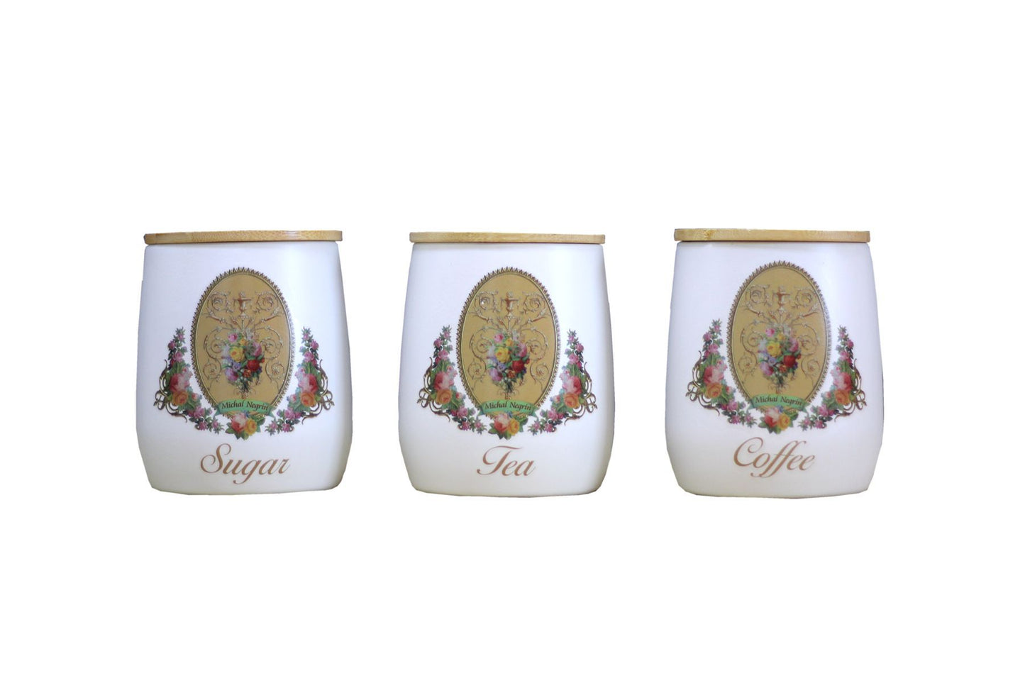 Retro Style Pattern Set Tea Coffee Can Desktop Creative Storage Box