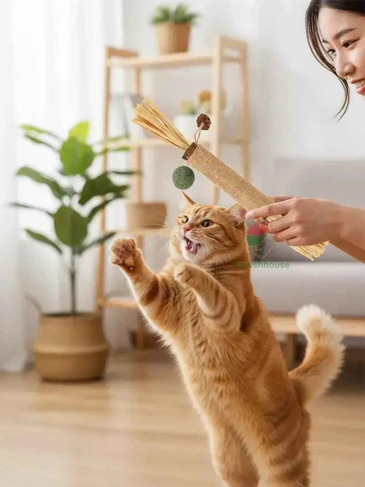 Cat Toys Cat Pet Sticks Cleaning Tooth Catnip Bite-resistant Teeth Grinding Stick Grind cat Teeth Grinding Toy Cat Catnip Toy