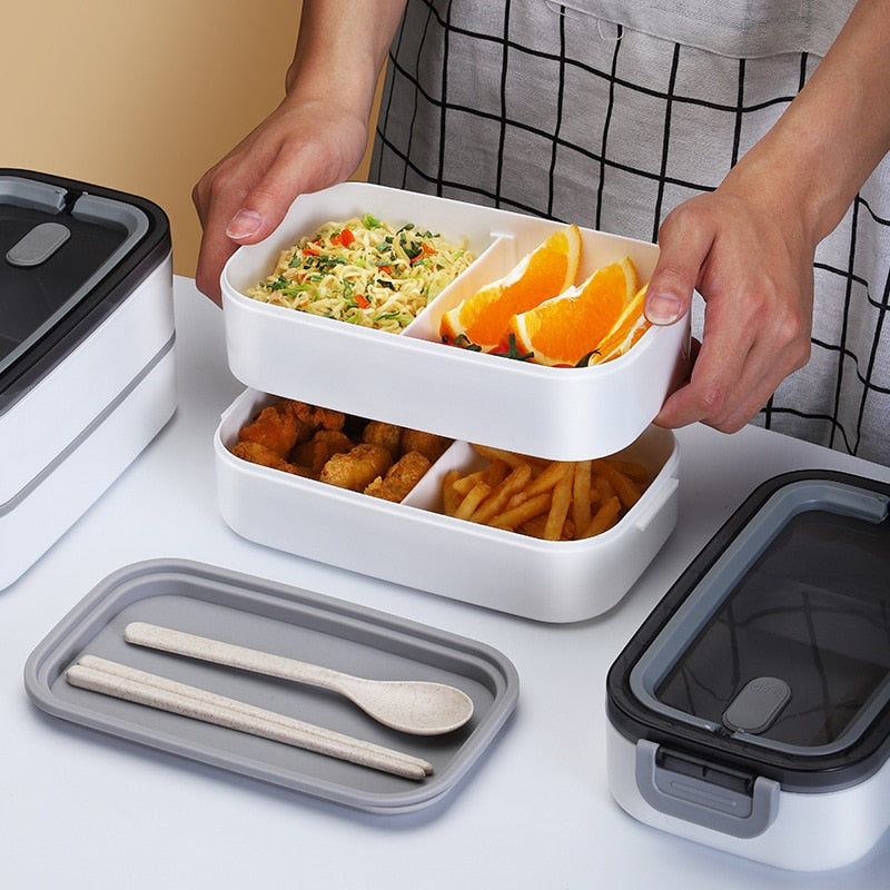 Portable Thermal Lunch Box Microwave Insulation Tableware Students Food Container