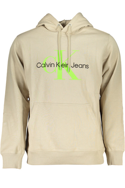CALVIN KLEIN MEN'S BEIGE ZIPLESS SWEATSHIRT - Magsmarts