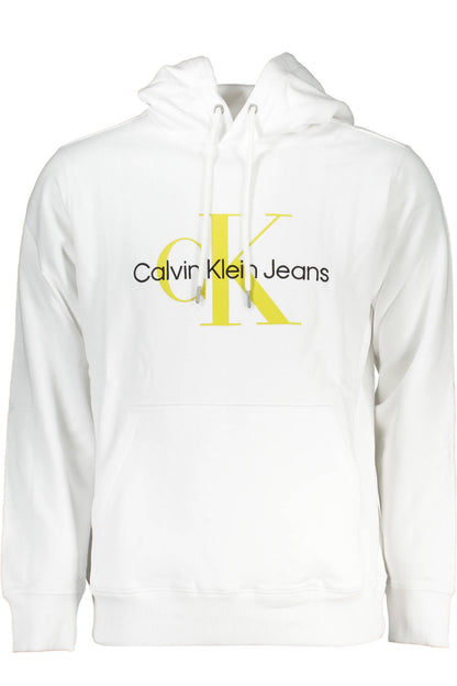 CALVIN KLEIN MEN'S WHITE ZIPLESS SWEATSHIRT - Magsmarts